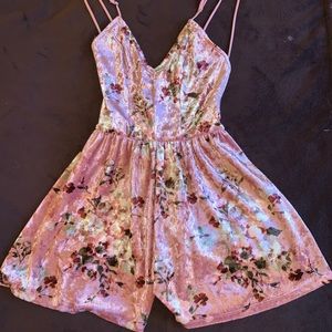 Floral Pink Romper